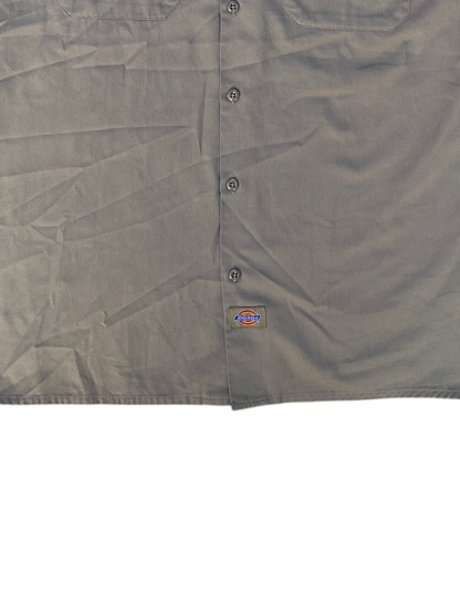 Vintage Dickies Short Sleeve Beige Work Shirt