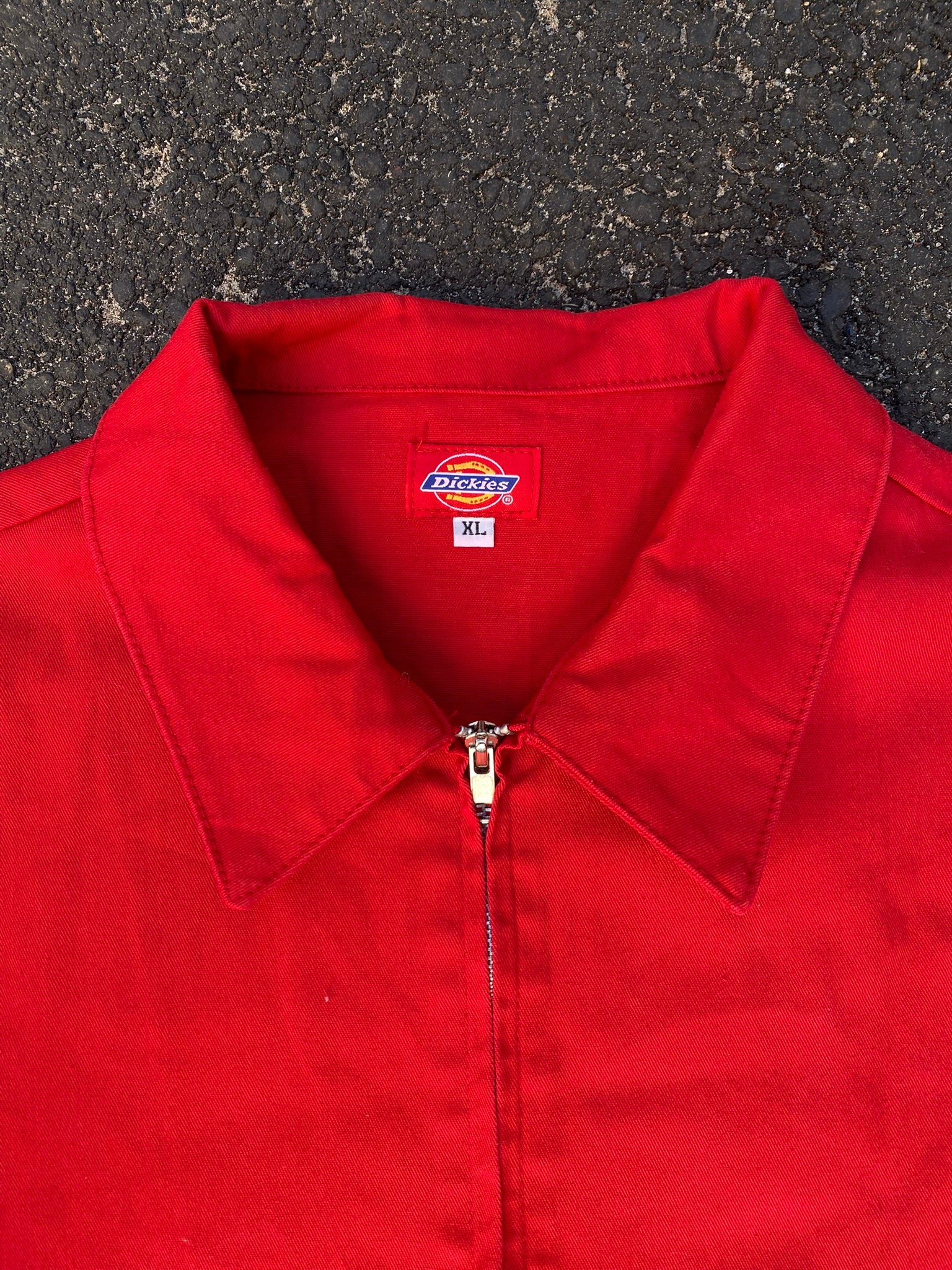Vintage Dickies Eisenhower Jacket - Bright Red - size XL