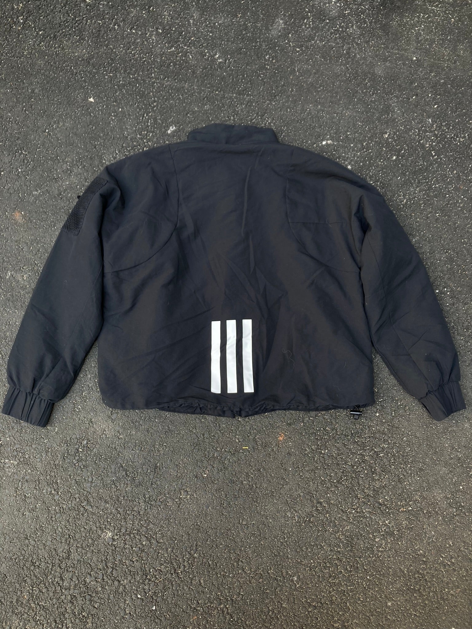 Adidas Performance Cropped Windbreaker Jacket - Black Techwear