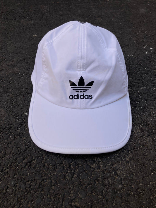 Adidas Originals White Lightweight Running Cap - Trefoil Logo Hat