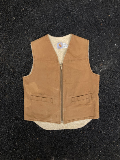 Vintage Carhartt Brown Sherpa Vest Union Made