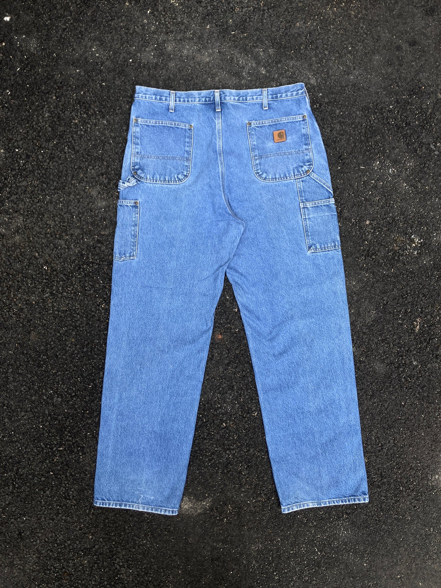 Carhartt Blue Double knee Dungaree fit Jeans