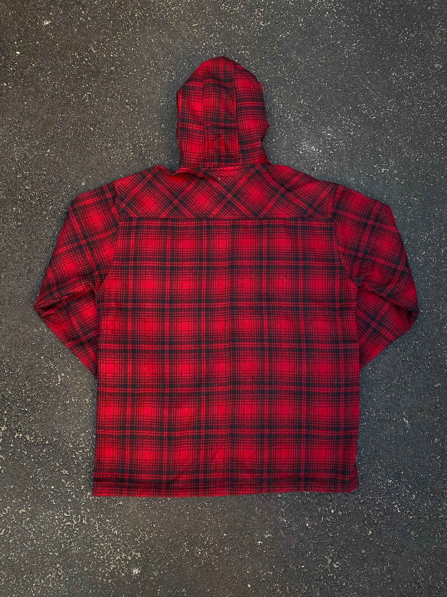 Dickies Quilted Lined Hooded Flannel Shirt Jacket - Red Plaid