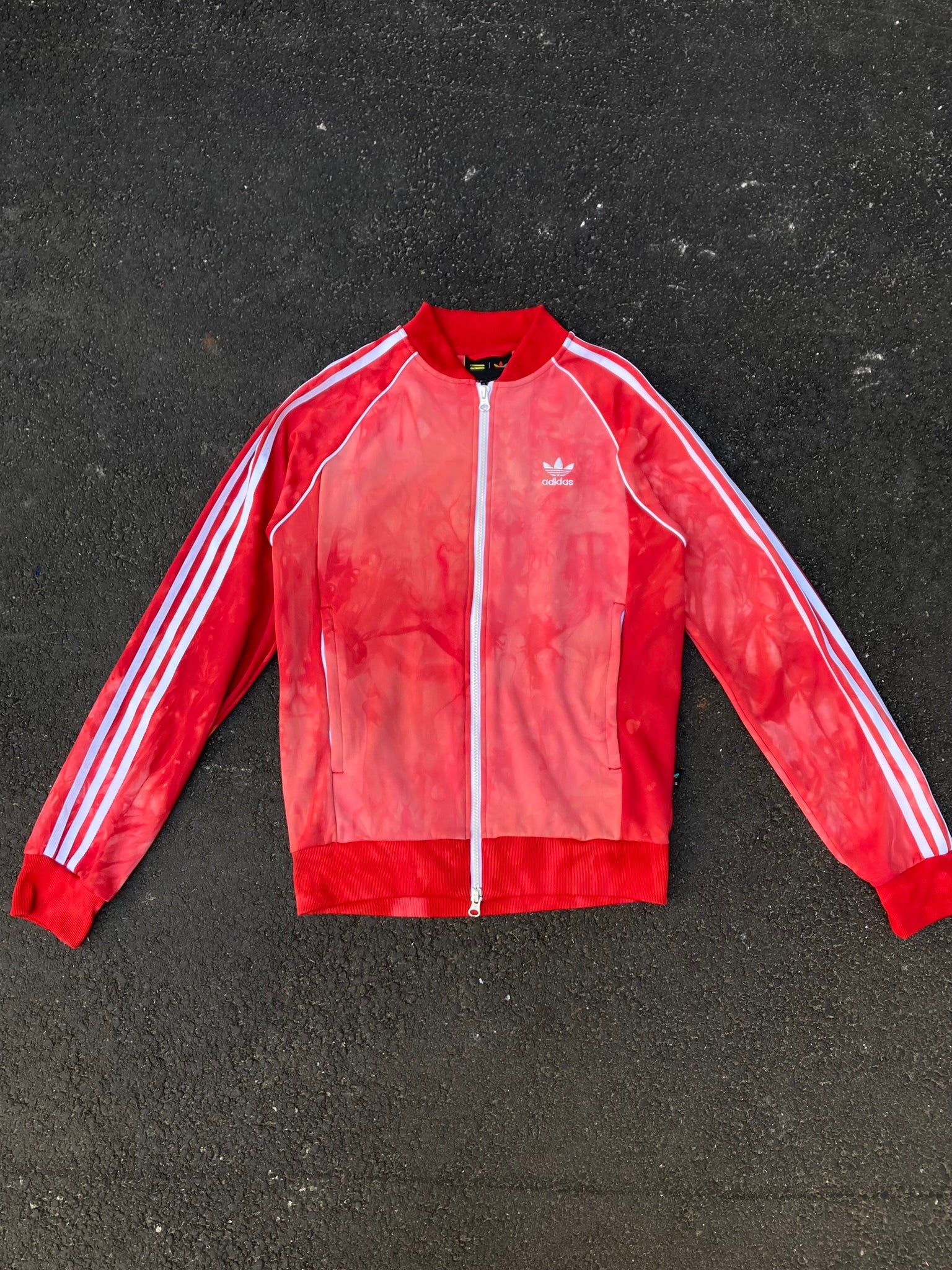 Adidas x Pharrell Williams Hu Holi Superstar Track Jacket - Scarlet Red