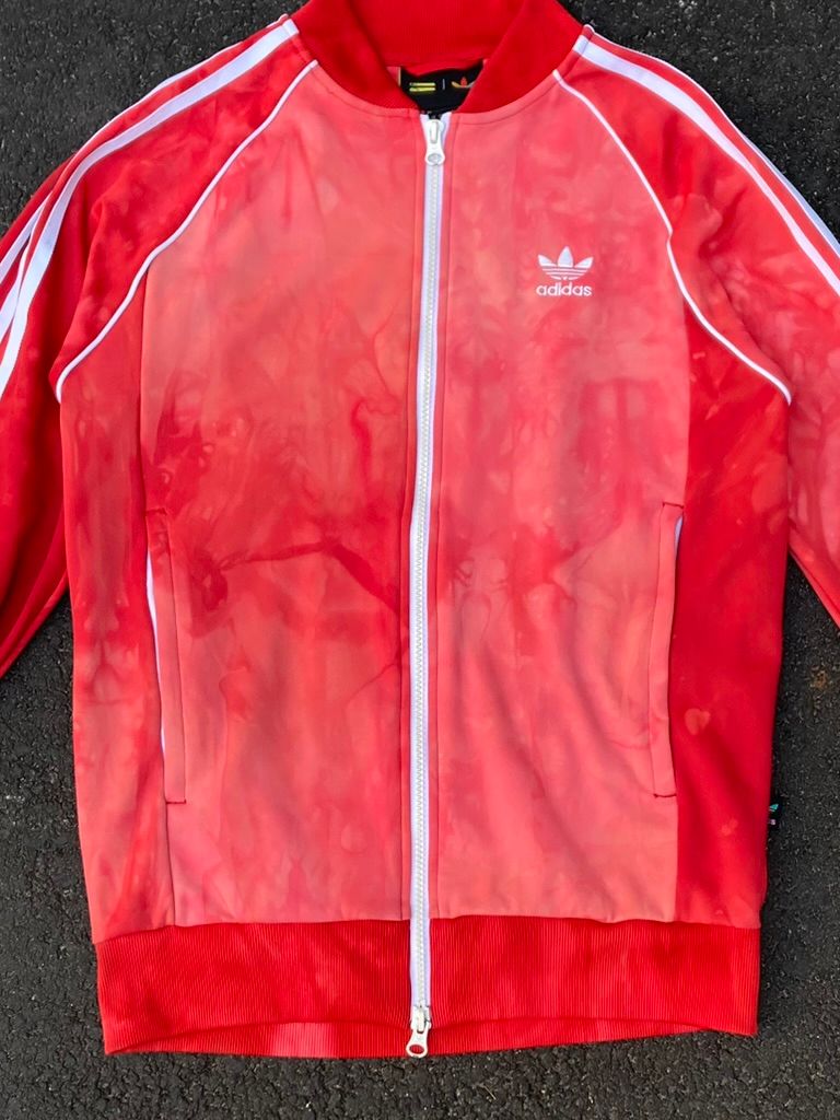 Adidas x Pharrell Williams Hu Holi Superstar Track Jacket - Scarlet Red