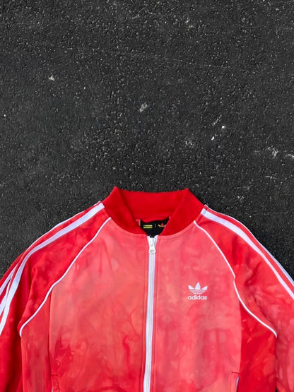 Adidas x Pharrell Williams Hu Holi Superstar Track Jacket - Scarlet Red