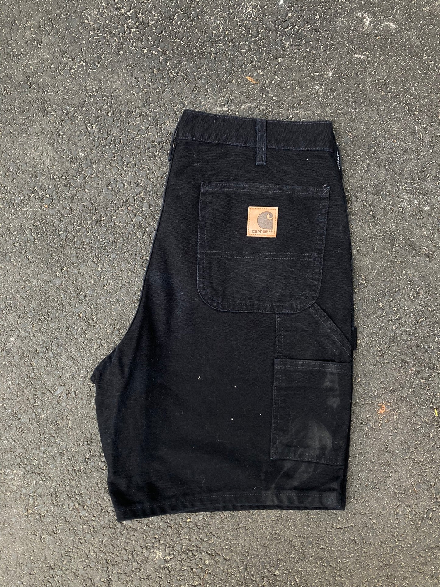 Carhartt Black Canvas Carpenter Shorts