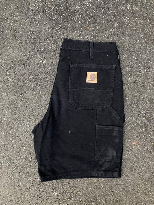 Carhartt Black Canvas Carpenter Shorts