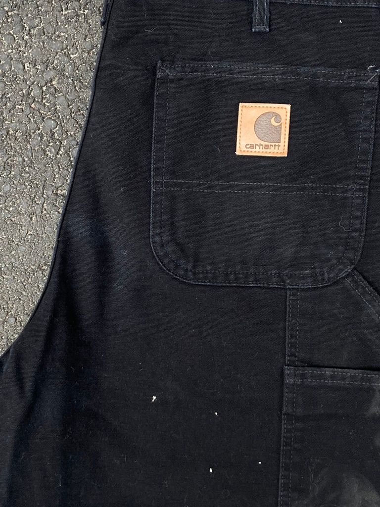 Carhartt Black Canvas Carpenter Shorts