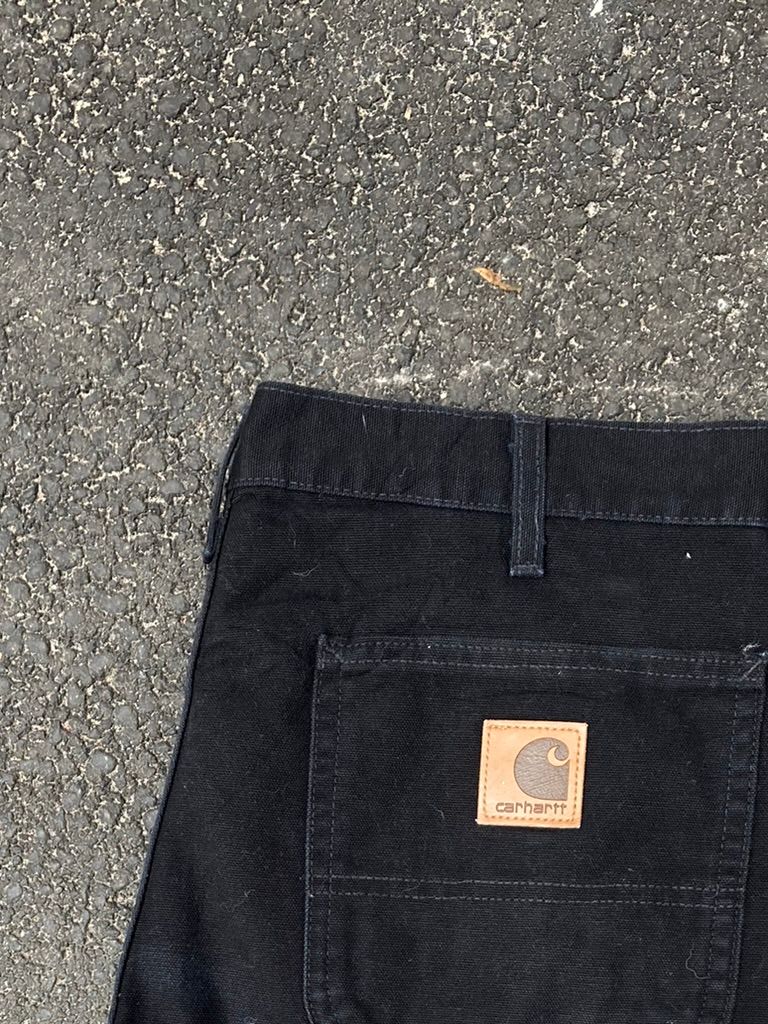 Carhartt Black Canvas Carpenter Shorts