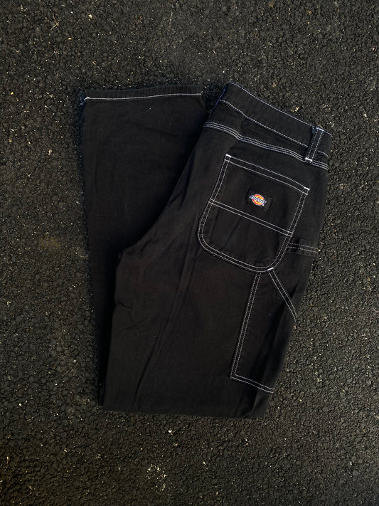 Dickies Contrast Stitch Carpenter Black Pants