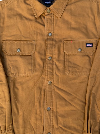 Vintage Dickies Lined Canvas Shirt Jacket - Brown Duck
