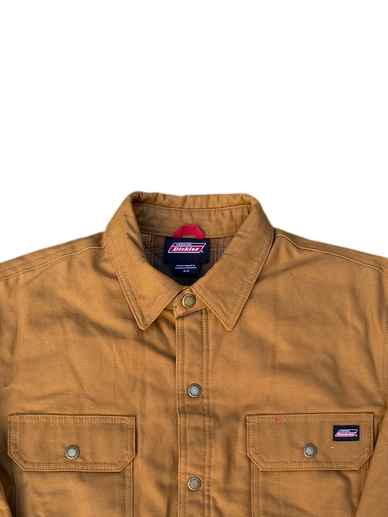 Vintage Dickies Lined Canvas Shirt Jacket - Brown Duck