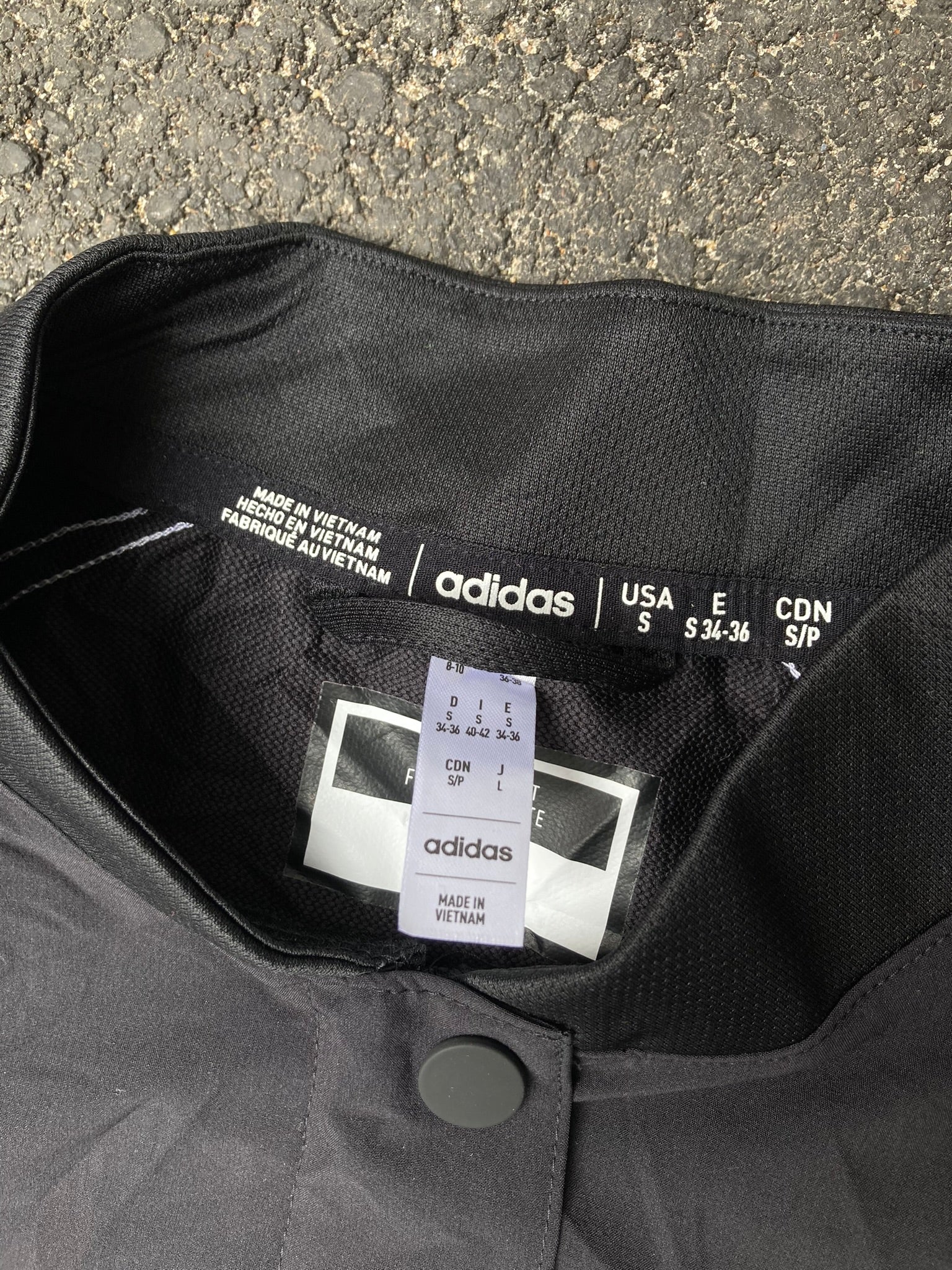 Adidas Lightweight Bomber Jacket - Black Windbreaker Tech Outerwear