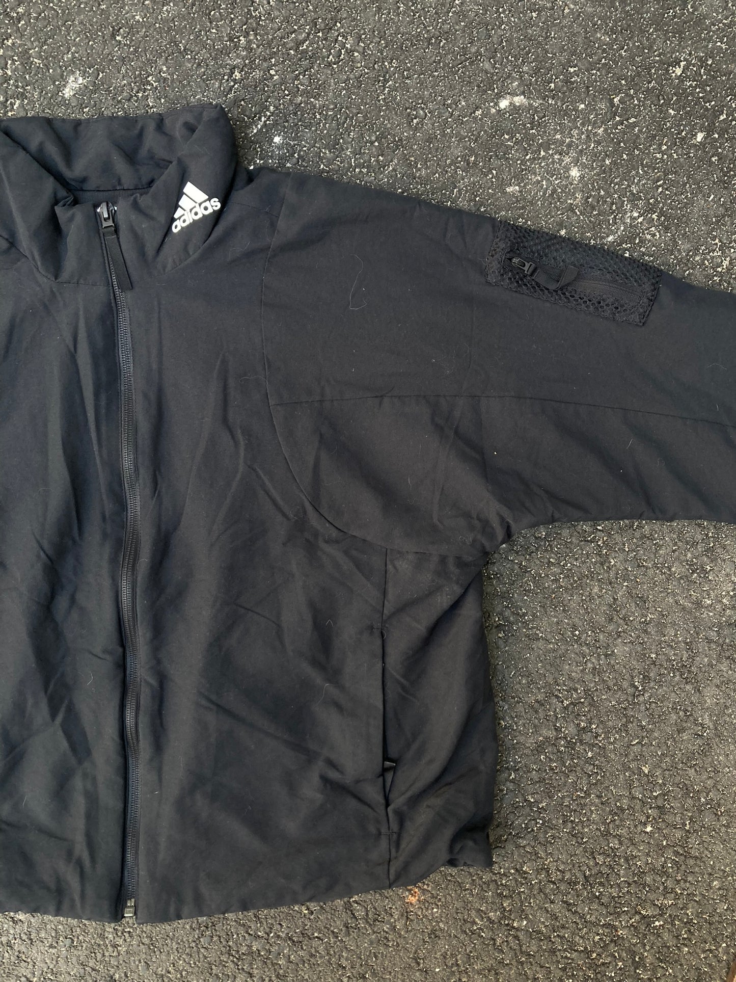 Adidas Performance Cropped Windbreaker Jacket - Black Techwear