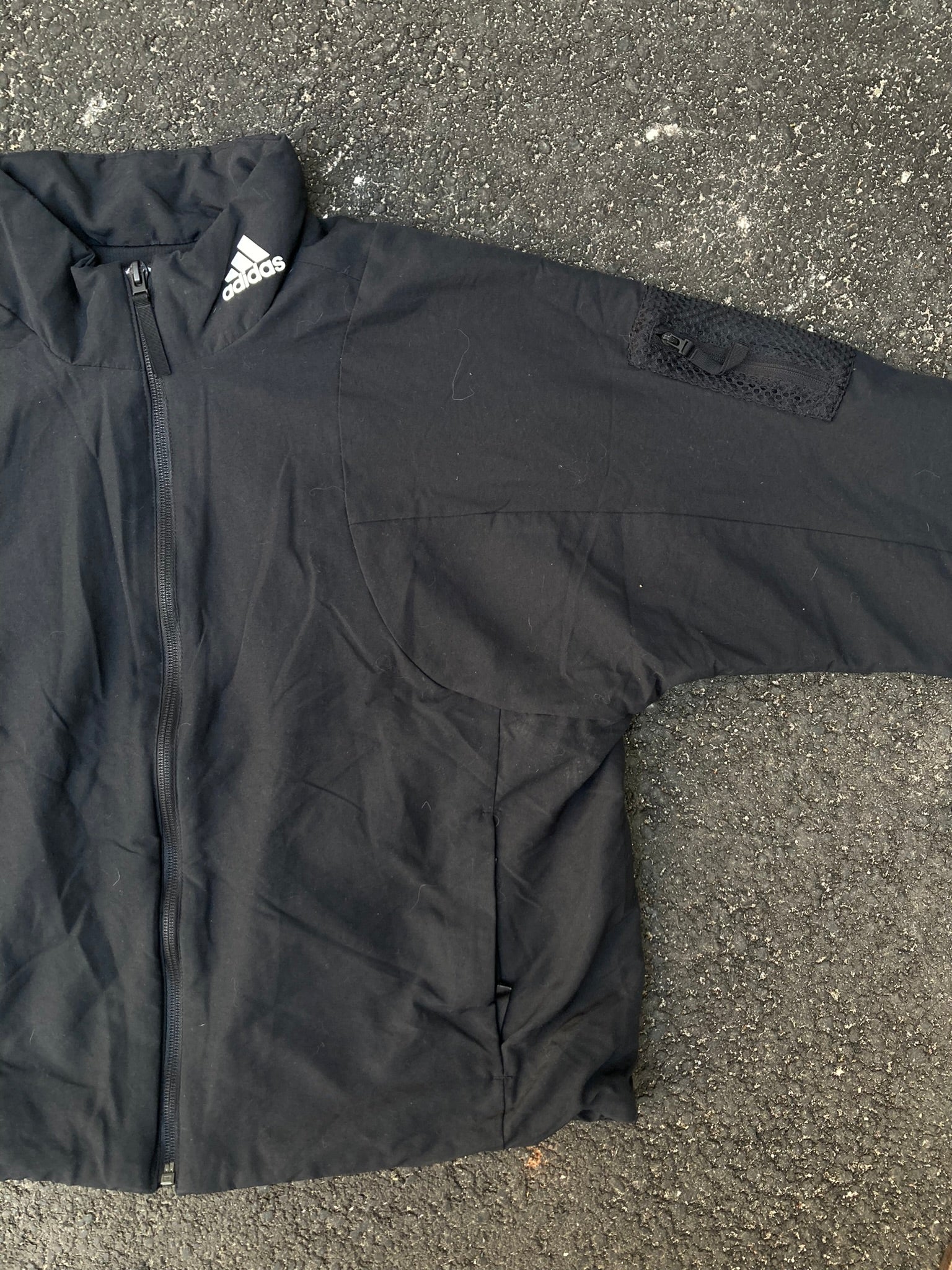 Adidas Performance Cropped Windbreaker Jacket - Black Techwear
