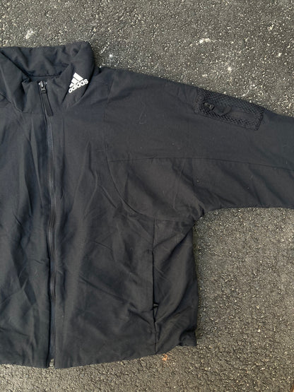 Adidas Performance Cropped Windbreaker Jacket - Black Techwear