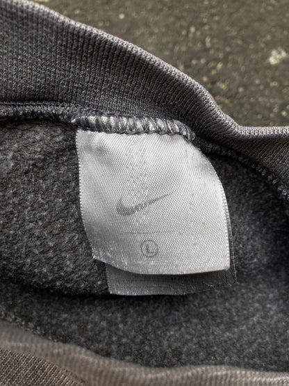 Vintage 90s Nike Center Mini Swoosh Crewneck Sweatshirt - Faded Gray