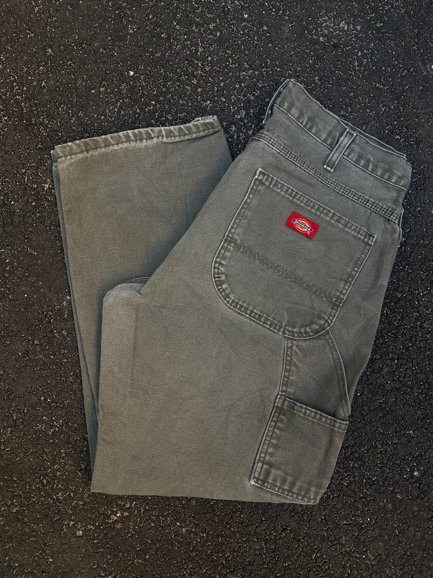 Dickies Carpenter Pants - Rinsed Moss Green