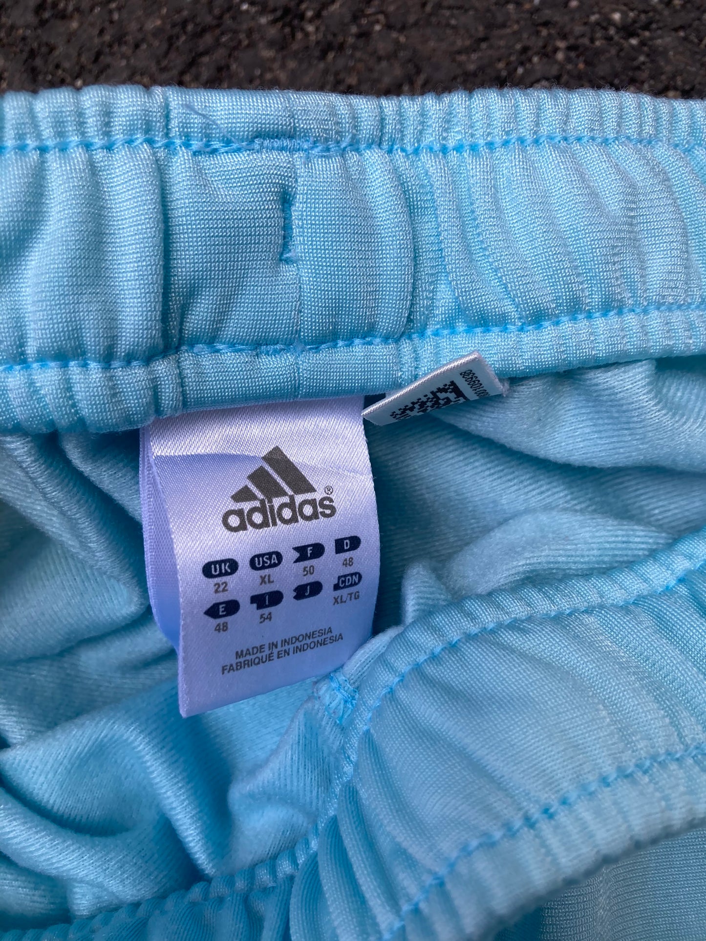 Adidas Performance Retro Track Shorts - Light Sky Blue 3-Stripes