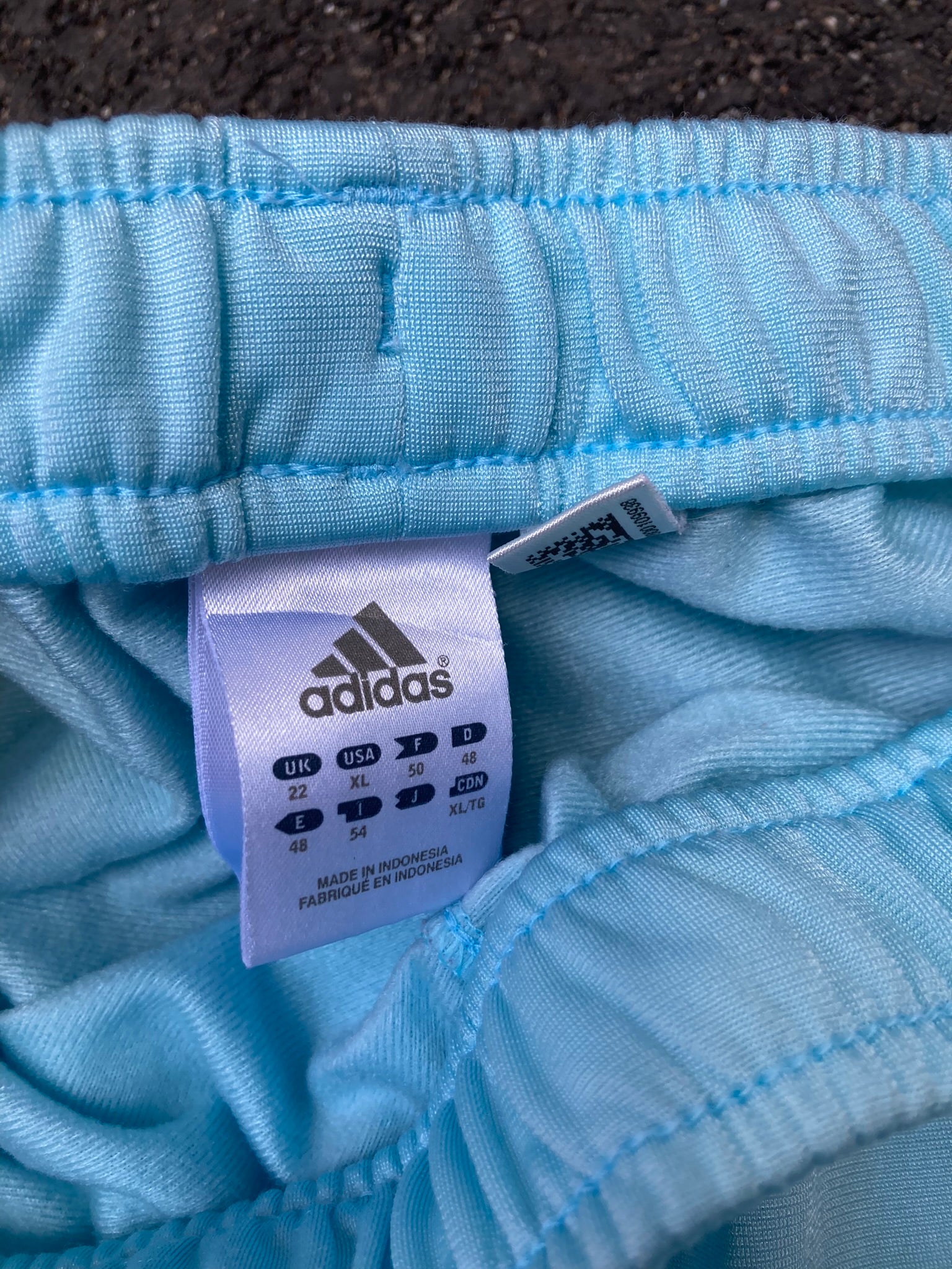 Adidas Performance Retro Track Shorts - Light Sky Blue 3-Stripes
