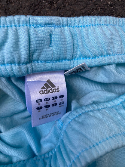 Adidas Performance Retro Track Shorts - Light Sky Blue 3-Stripes