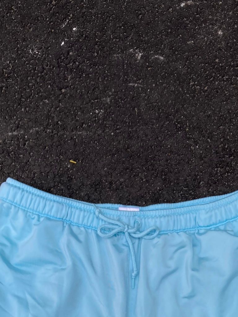 Adidas Performance Retro Track Shorts - Light Sky Blue 3-Stripes