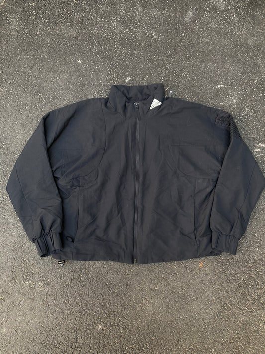 Adidas Performance Cropped Windbreaker Jacket - Black Techwear
