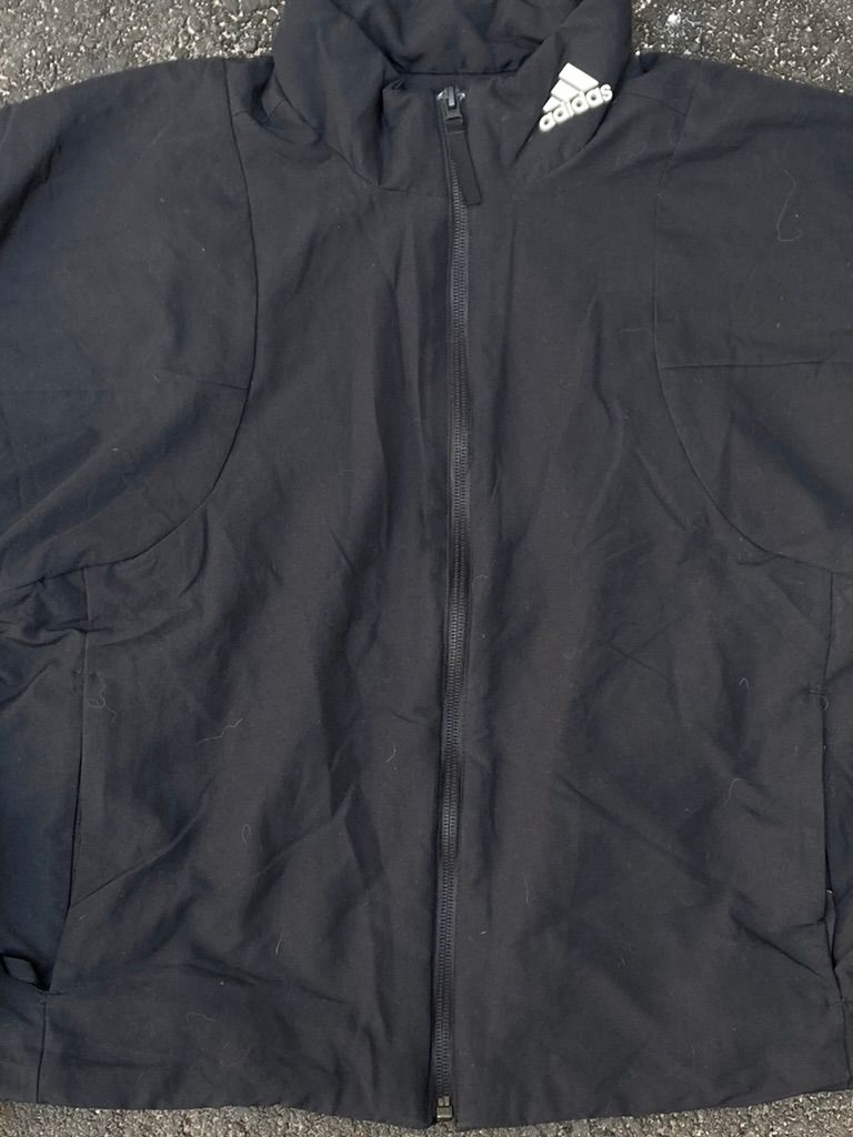 Adidas Performance Cropped Windbreaker Jacket - Black Techwear