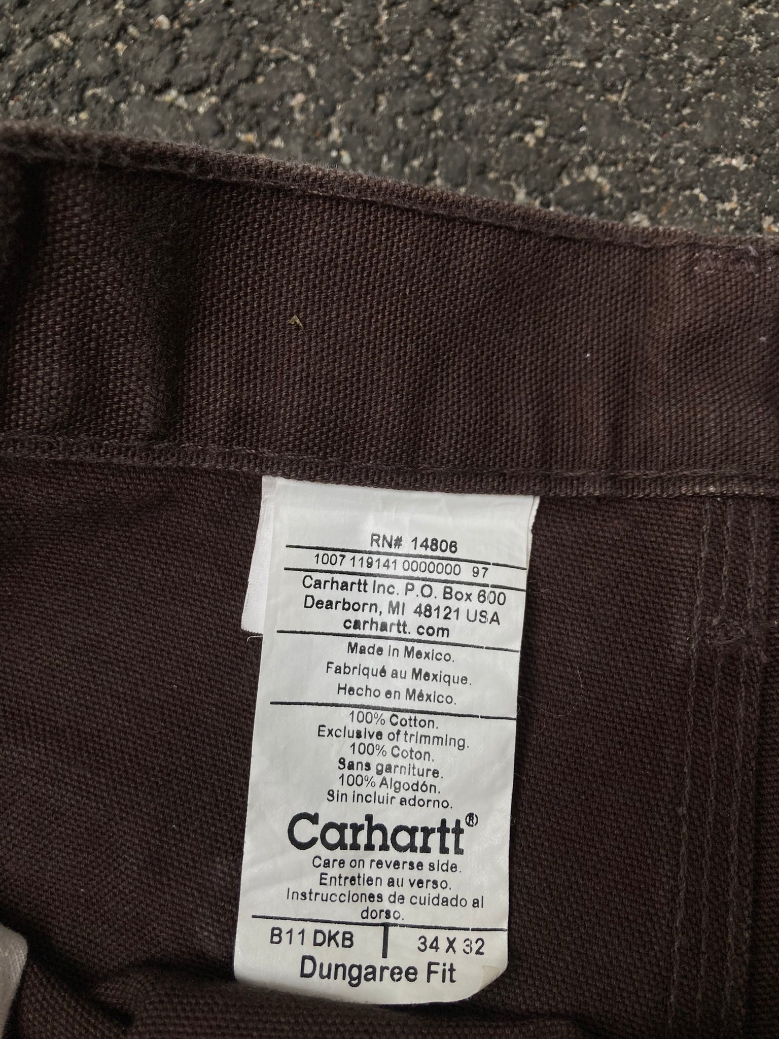 Carhartt Carpenter Pants - Brown Dungaree Fit 2007
