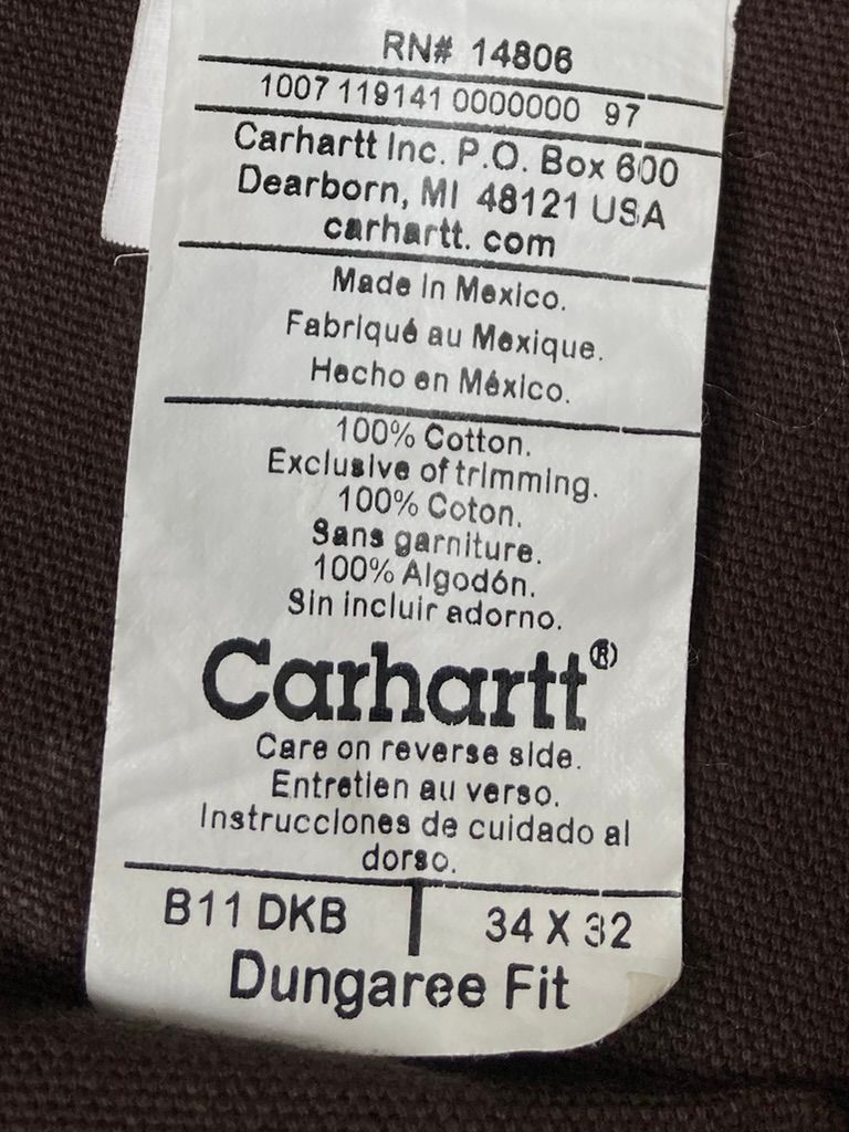 Carhartt Carpenter Pants - Brown Dungaree Fit 2007