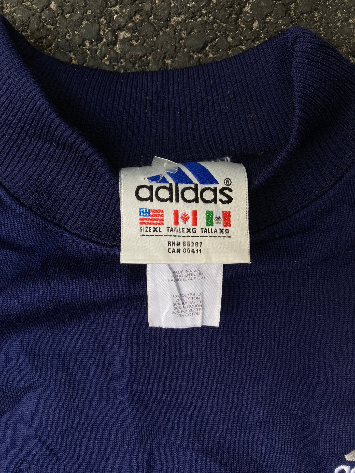 Vintage Adidas Harman Sports Navy Crewneck Sweatshirt