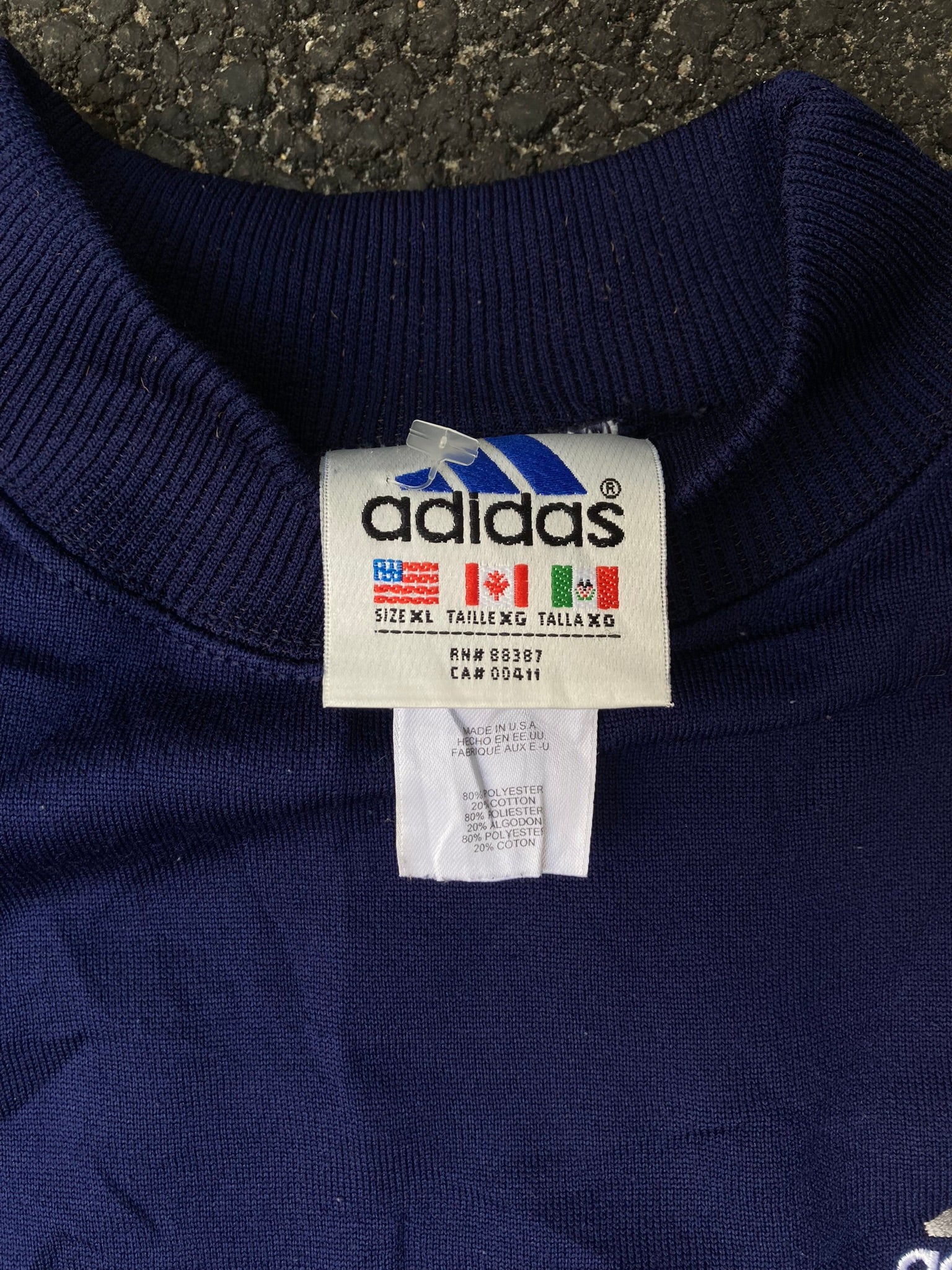 Vintage Adidas Harman Sports Navy Crewneck Sweatshirt