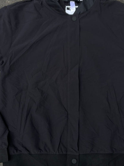 Adidas Lightweight Bomber Jacket - Black Windbreaker Tech Outerwear