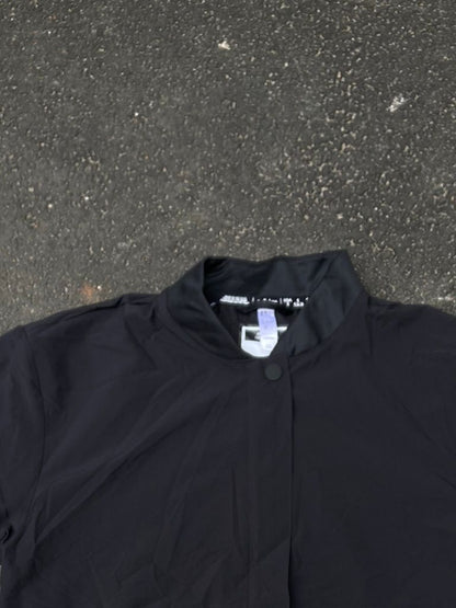 Adidas Lightweight Bomber Jacket - Black Windbreaker Tech Outerwear