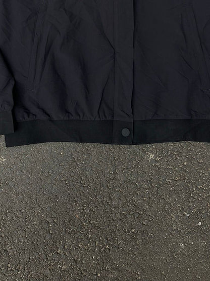 Adidas Lightweight Bomber Jacket - Black Windbreaker Tech Outerwear