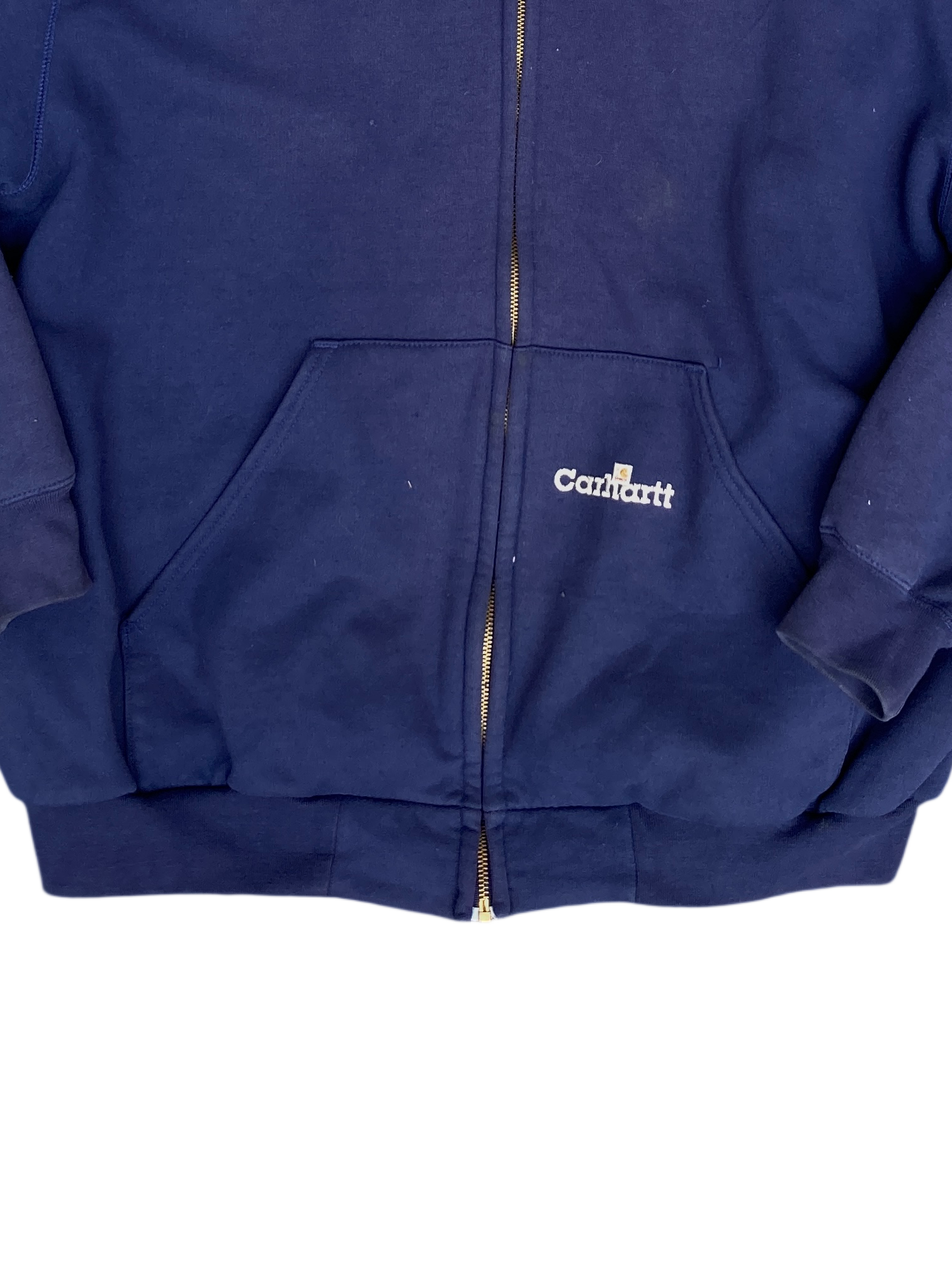 Vintage Carhartt Navy Zip up Hoodie