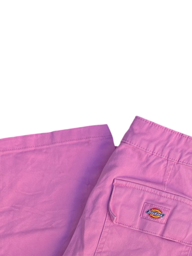Dickies Pink Cargo Pants - Low Rise Bubblegum Color