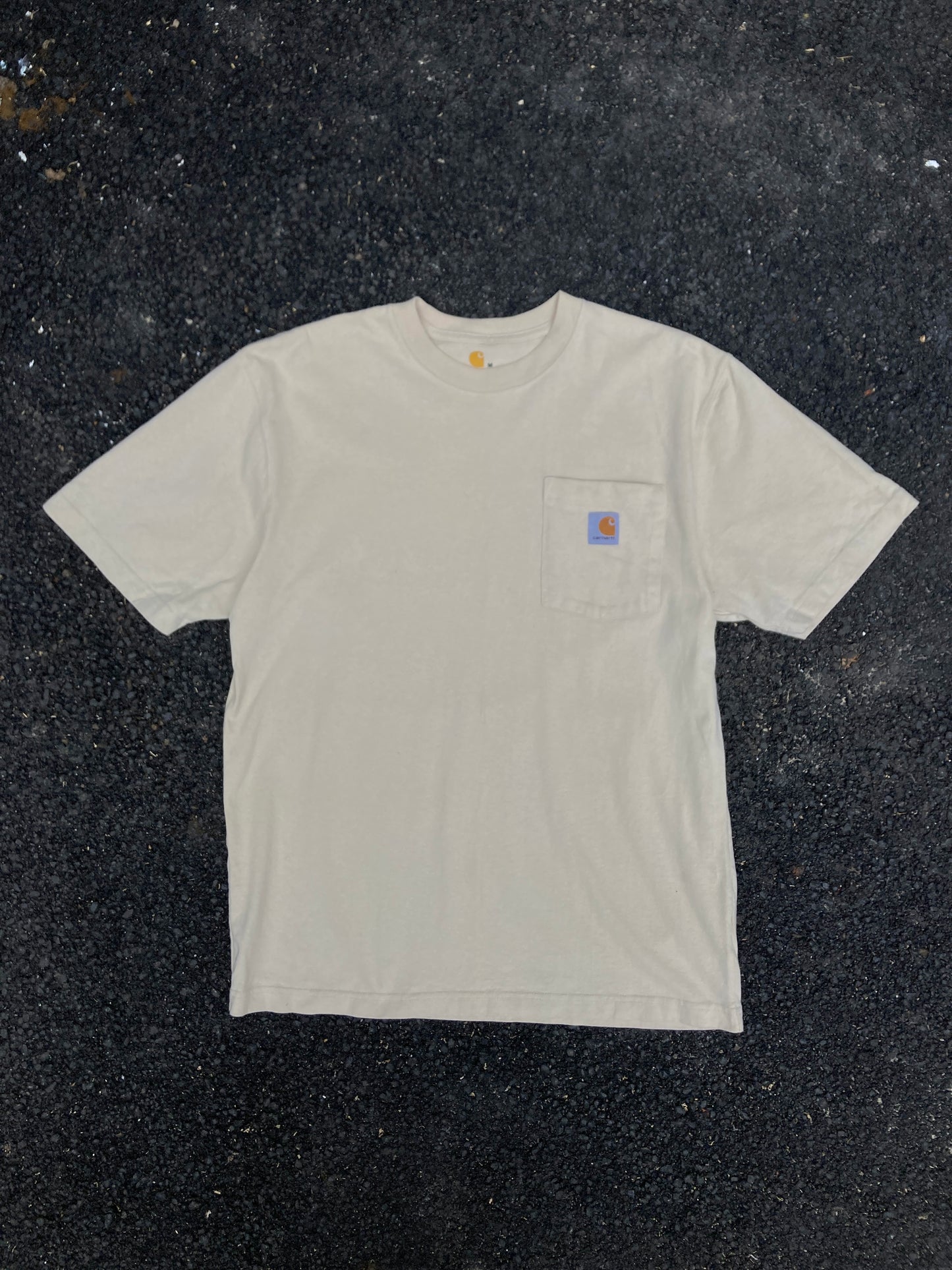Carhartt Beige Original fit Logo T-shirt