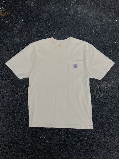 Carhartt Beige Original fit Logo T-shirt