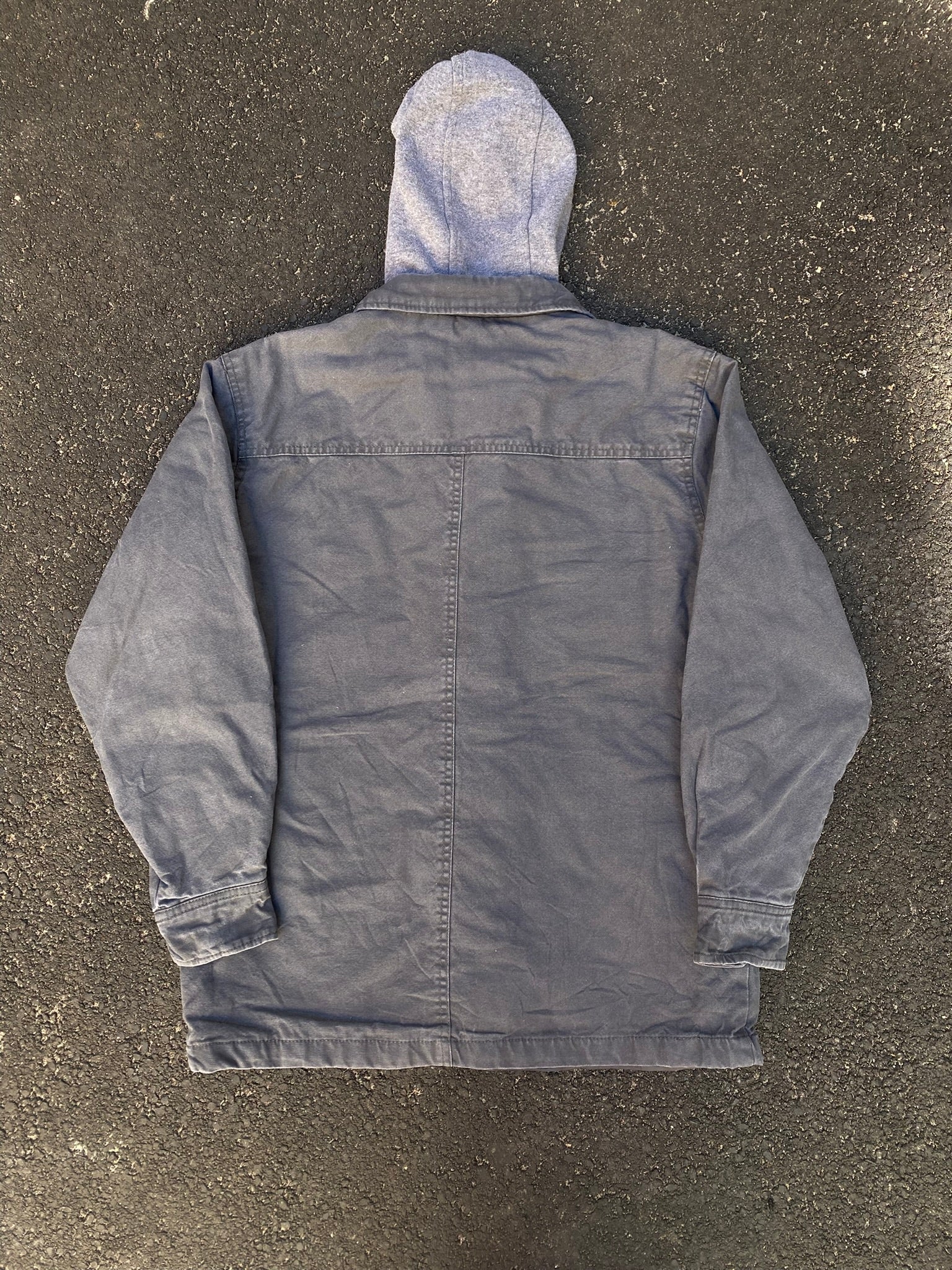 Vintage Dickies Hooded Duck Canvas Gray Work Jacket