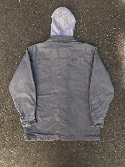 Vintage Dickies Hooded Duck Canvas Gray Work Jacket