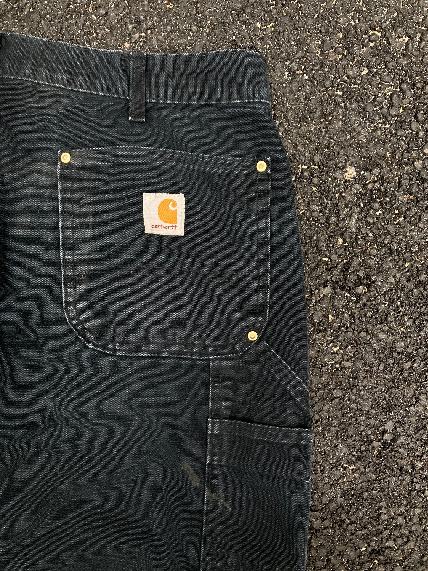 Vintage Carhartt Black Double Knee Made in USA Loose original fit Jeans
