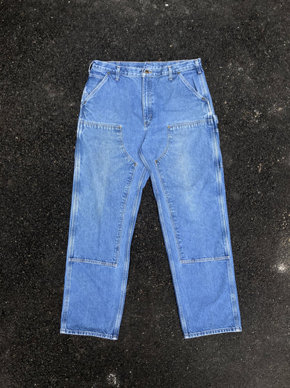 Carhartt Blue Double knee Dungaree fit Jeans
