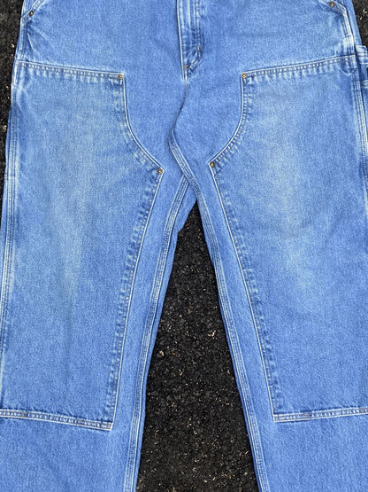 Carhartt Blue Double knee Dungaree fit Jeans