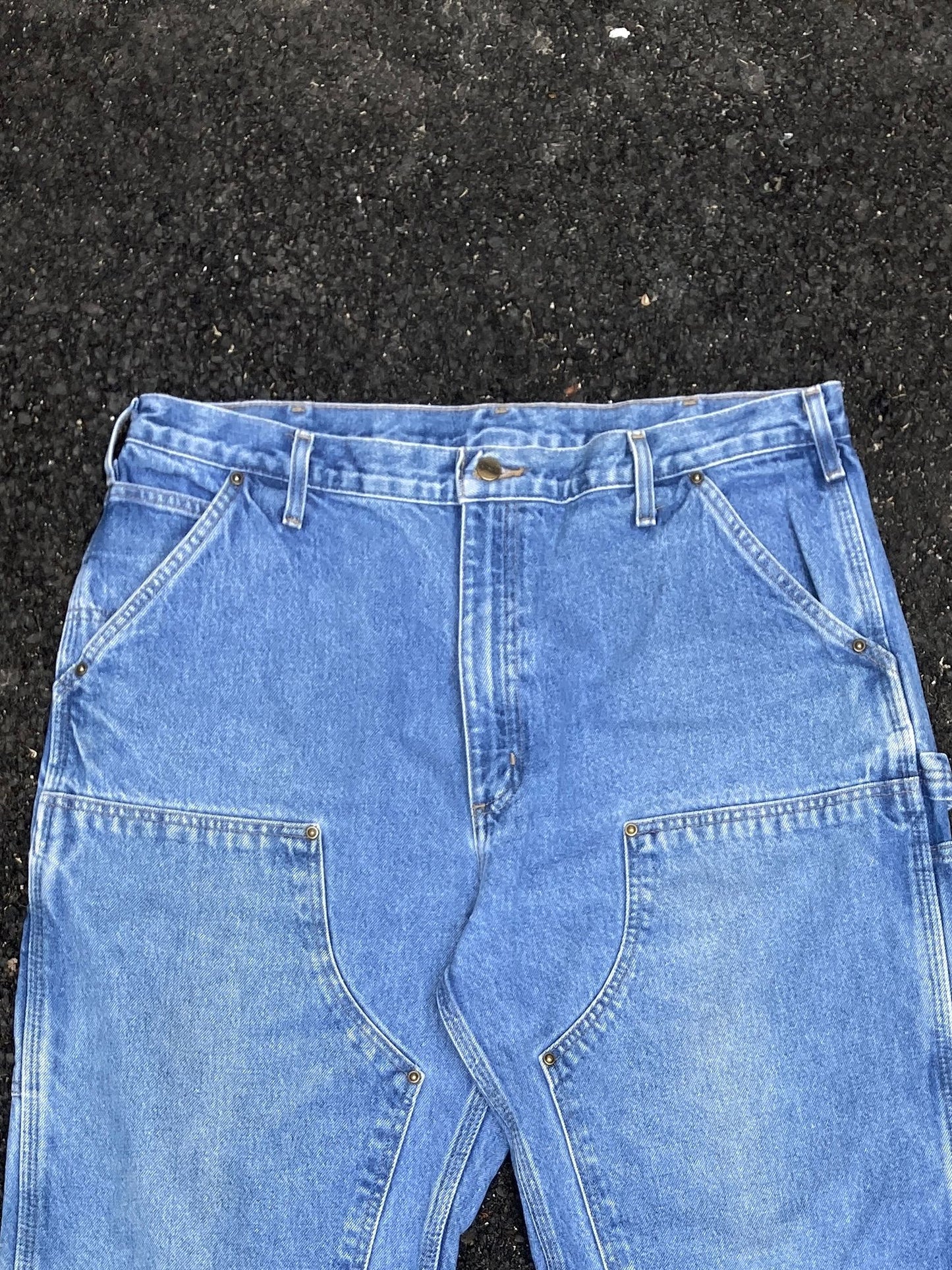 Carhartt Blue Double knee Dungaree fit Jeans