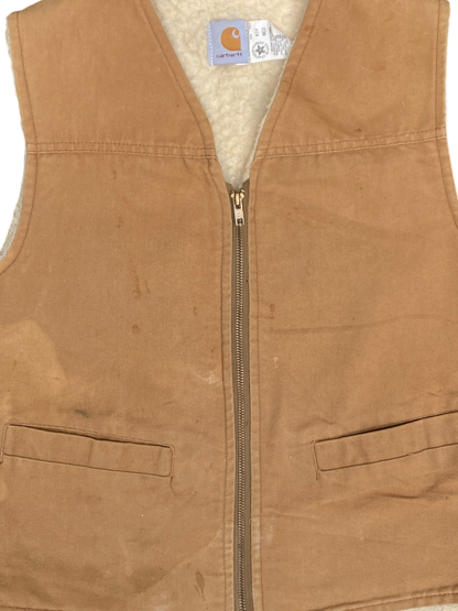 Vintage Carhartt Brown Sherpa Vest Union Made