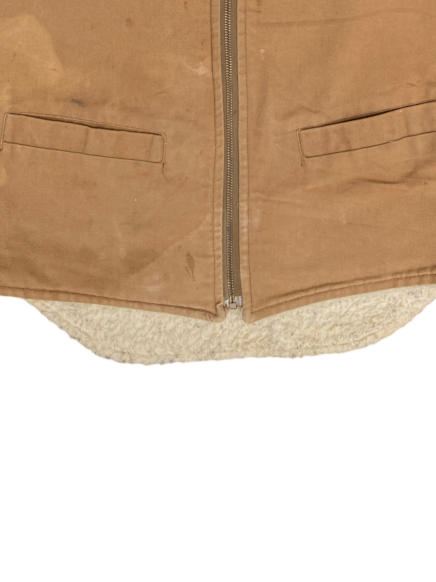 Vintage Carhartt Brown Sherpa Vest Union Made