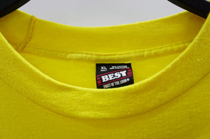 Vintage Best/Screen Stars Yellow Single Stich Tee-Shirt - 90s