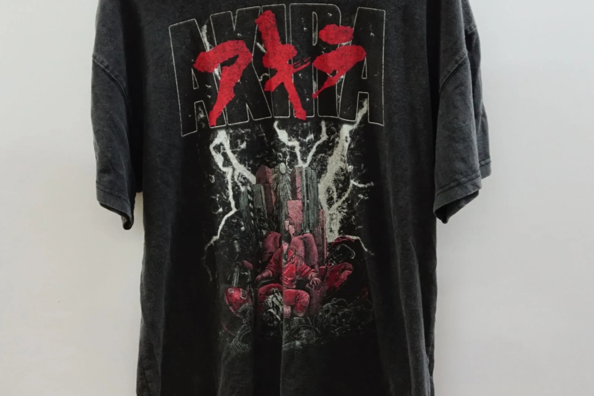 Vintage American Thrift Black Rare Akira Tee-Shirt Center